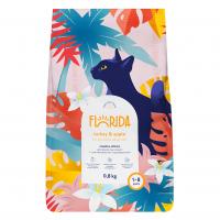 Сухой корм Florida Adult cat Turkey & Apple, для взрослых кошек с чувствительным пищеварением с индейкой и яблоком