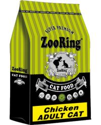 Сухой корм ZOORING ADULT CAT CHICKEN ЦЫПЛЁНОК С ПРЕБИОТИКОМ, для молодых и взрослых кошек всех пород