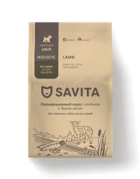 Сухой корм Savita Adult small, для взрослых собак малых пород с ягненком