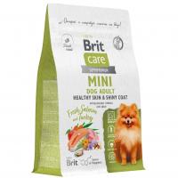 Сухой корм BRIT CARE Mini с индейкой для взрослых собак мини пород "Adult. Healthy Skin&Shiny Coat"