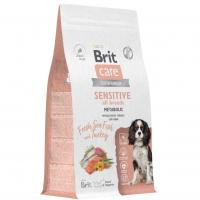 Сухой корм BRIT CARE с морской рыбой и индейкой для взрослых собак "Dog Adult Sensitive Metabolic"