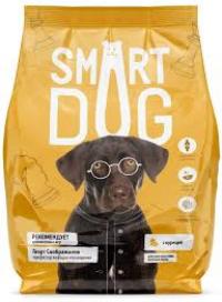Корм Smart Dog сухой корм для взрослых собак крупных пород с курицей и овощами, MAXI ADULT, Chicken