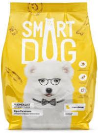 Корм Smart Dog сухой корм для щенков всех пород с цыпленком и овощами, PUPPY, Chicken and vegetables