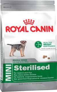 Сухой корм ROYAL CANIN Mini Sterilised, для взрослых стерилизованных собак мелких размеров