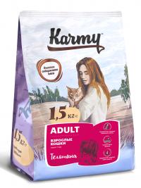 Сухой корм Karmy Adult Cat Beef, для кошек старше 1 года (телятина)